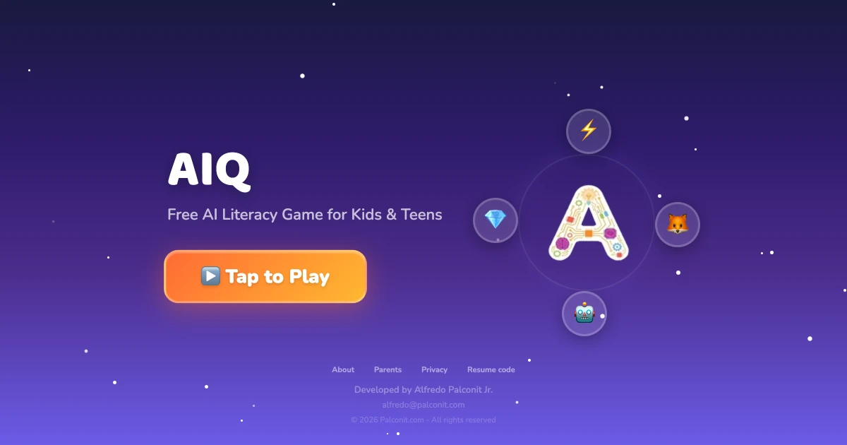 AIQ, as it opens in a browser tab